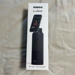 New Ringo x Ladder 32oz Black Stainless Steel Water Bottle MagSafe Mount Sip Spt